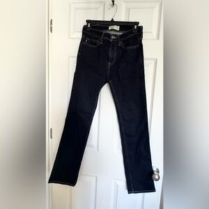 EUC Boys Abercrombie Kids Dark Blue Straight Jeans Size 15/16